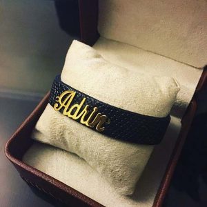 دستبند طلا با اسم آدلین