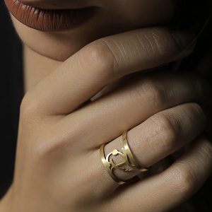 خرید انگشتر طلا با طرح اسم(نمونه1)