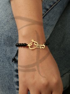 خرید دستبند طلا با طرح اسم(نمونه1)